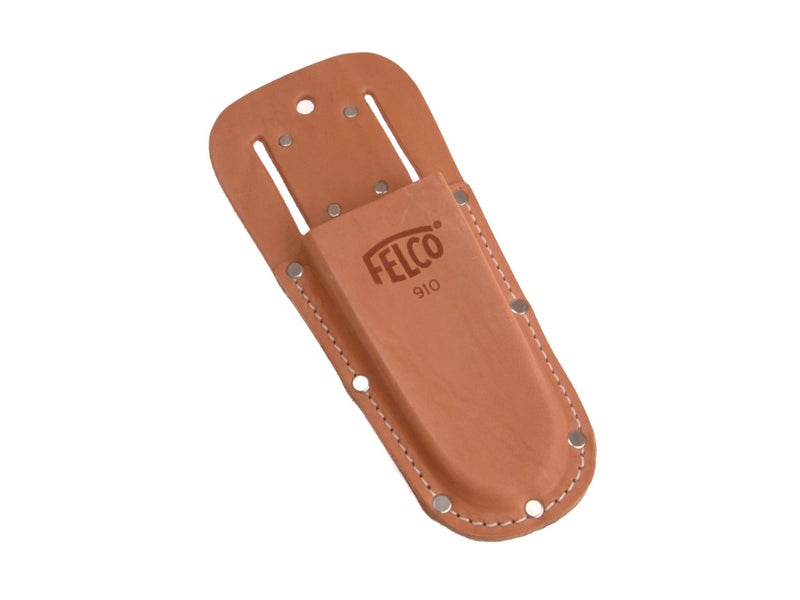 FELCO F910 USA Made Leather Holster â€“ Belt Pouch for Pruners, Wire Cutters & Folding Saws | Tool Holster with Clip & Loop Attachment | Heavy-Duty Genuine Leather, Molded Fit, Universal Tool Carry - Image 1